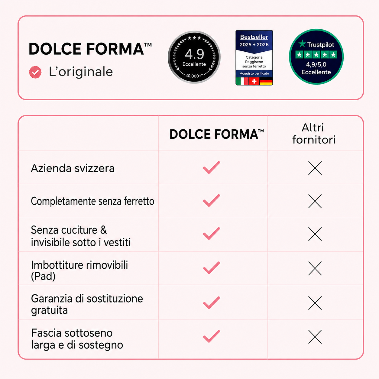 Reggiseno Premium senza cuciture
